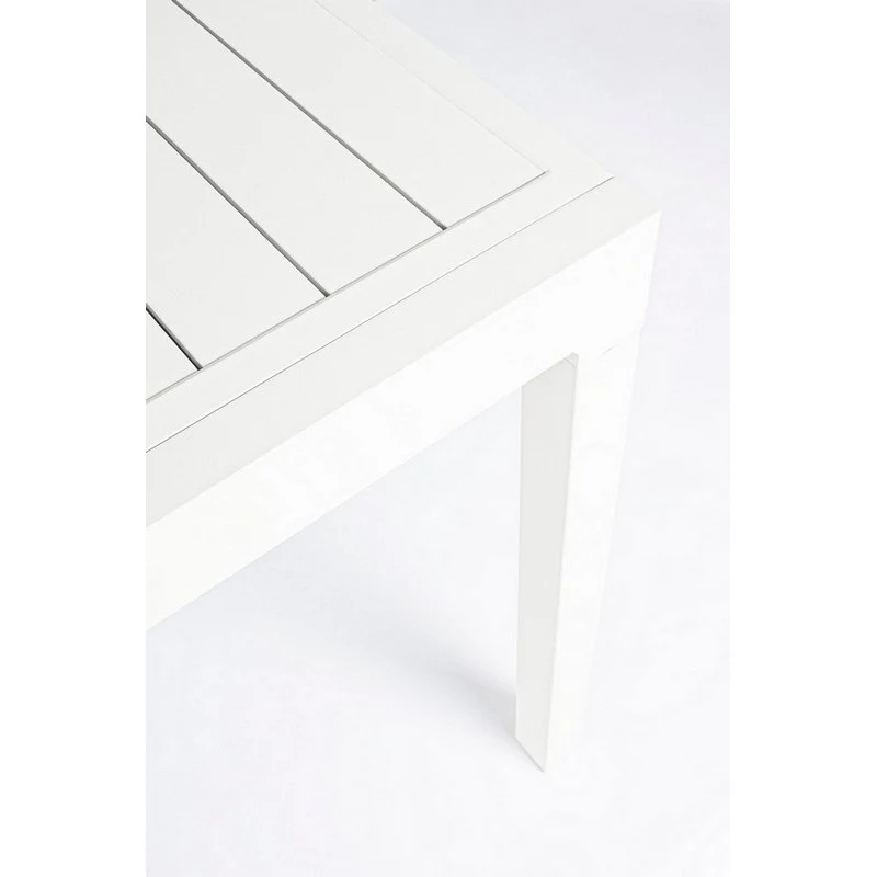 Tavolo da giardino bianco allungabile in alluminio Zeus Xone - Image 7