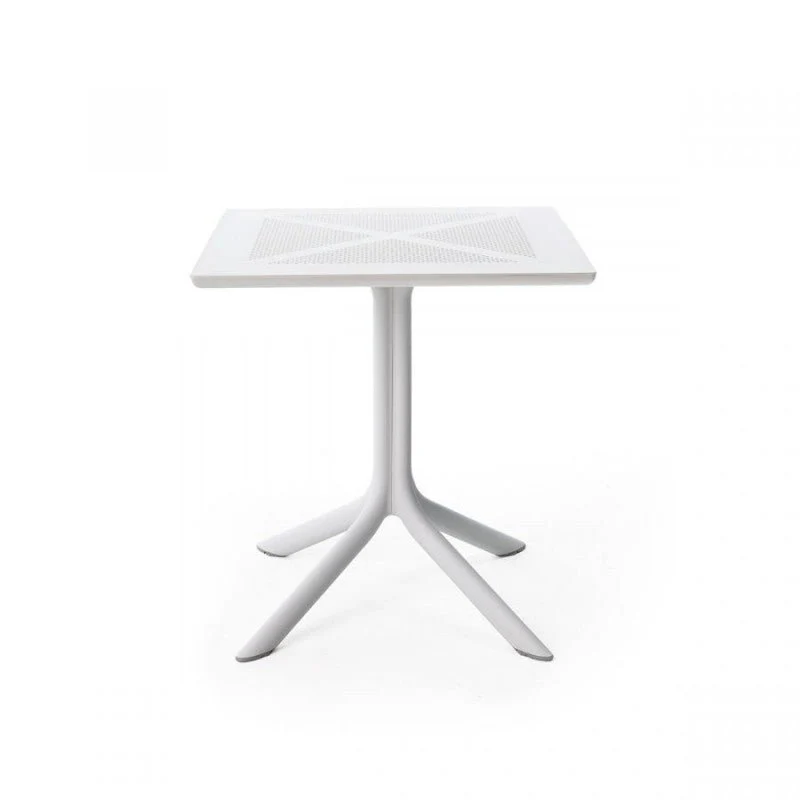 Tavolo da giardino bianco Clipx 70 Nardi