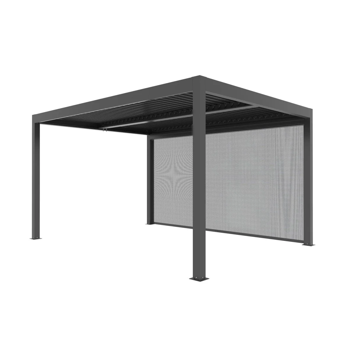 Tenda laterale antracite per pergola bioclimatica Gaia Xone - Image 2