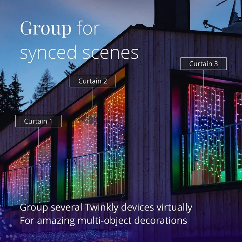 Tenda luminosa 210 LED RGB+W Curtain Twinkly - Image 3