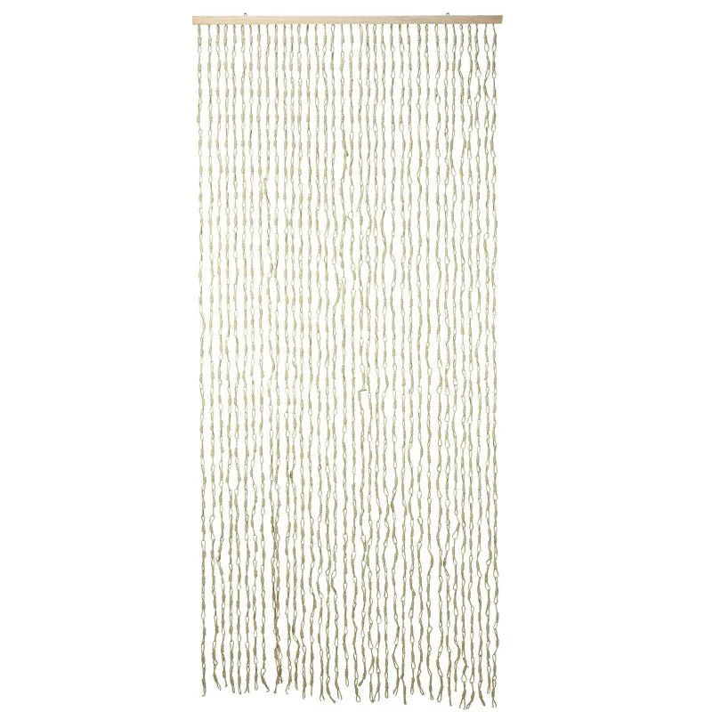 Tenda Maya Antimosche in Mais 120x240 cm con Supporto in Legno