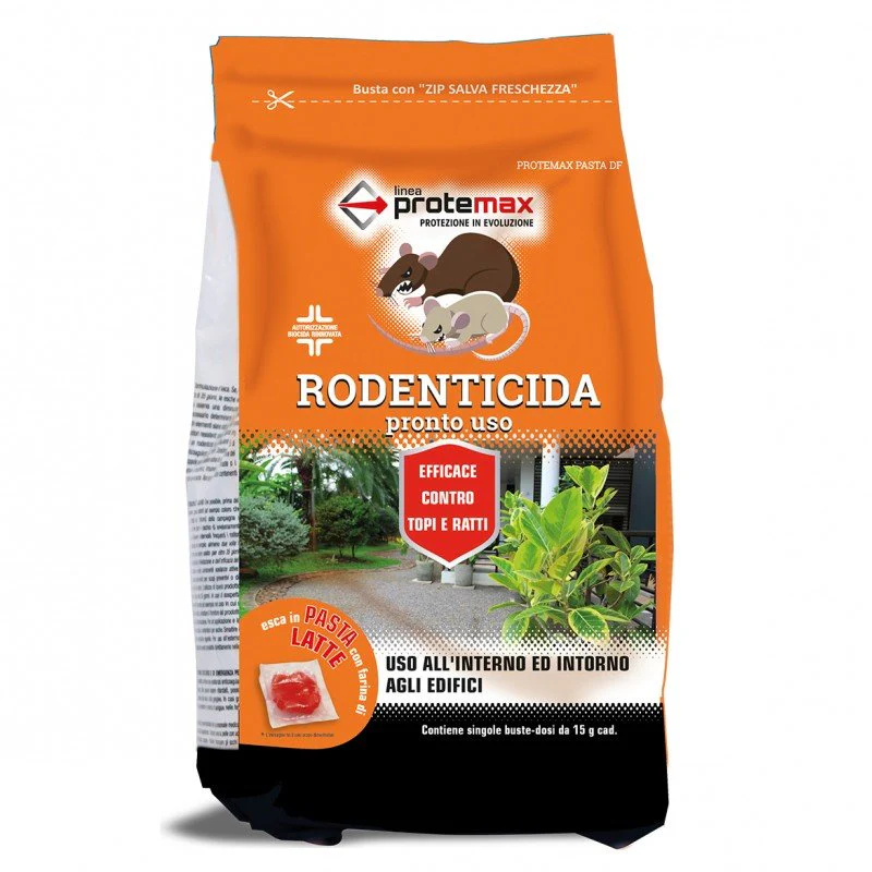 Topicida in Pasta Rossa Professionale – Eliminazione Rapida di Topi e Ratti (1,53 kg)