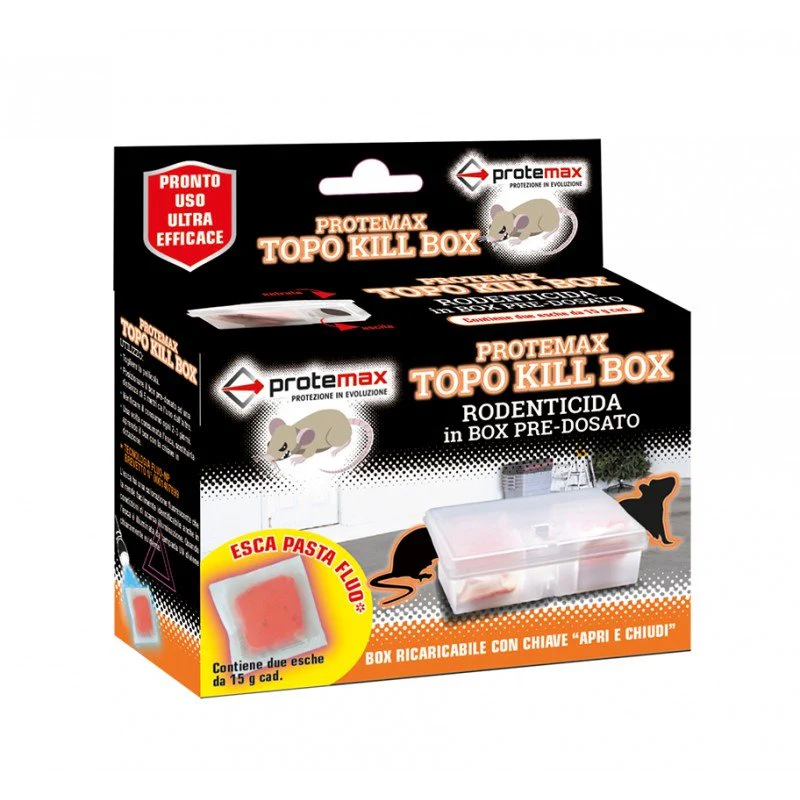 Topo Kill Box con esca fluorescente