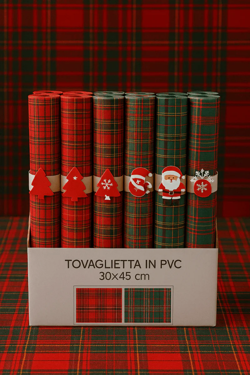 Tovaglietta Tartan con Portatovaglioli 30×45 cm - Image 3