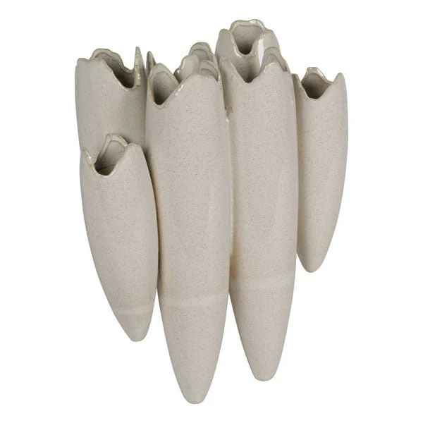 Tulipaniera Avorio in Ceramica