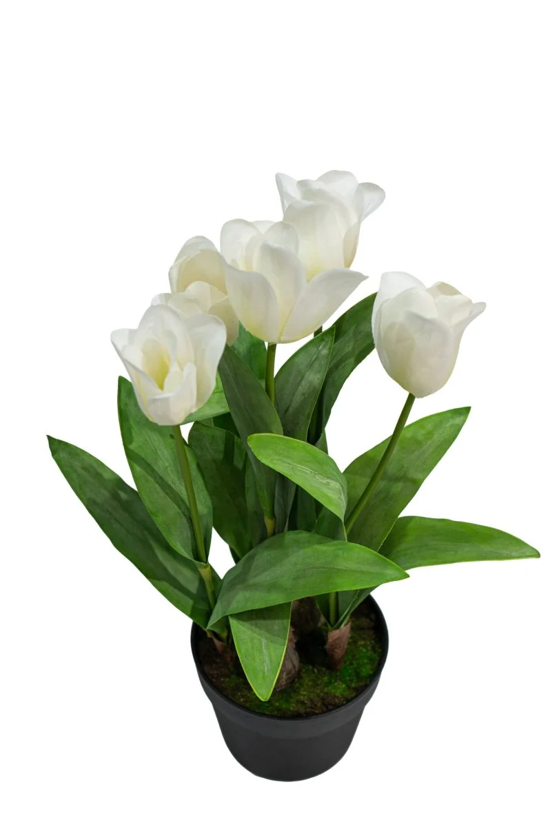 Composizione tulipani olandesi artificiali in vaso h54 cm | Xone - Image 3