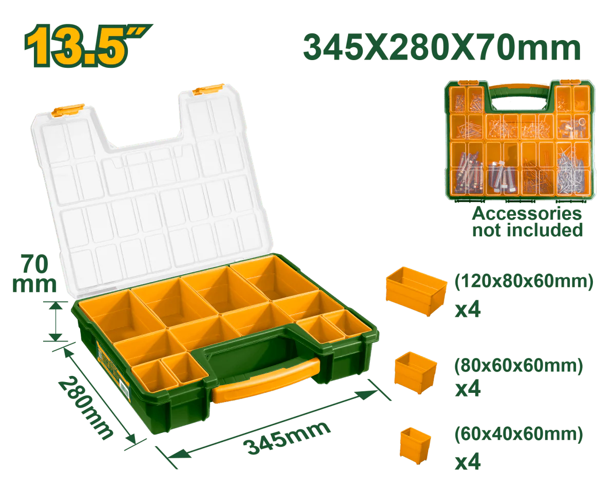 Organizer Porta Minuteria Jadever in Plastica PP con Scomparti - Image 2