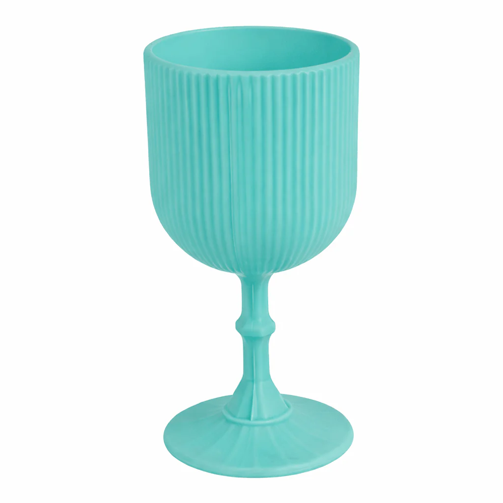 Vasetto decorativo turchese H17cm
