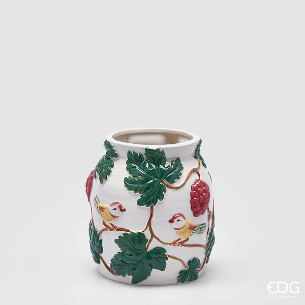 Vaso anfora uva e uccellini | EDG - Image 2