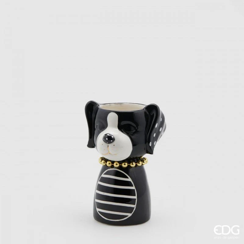 Vaso Cane Bianco e Nero Enzo De Gasperi - Image 4