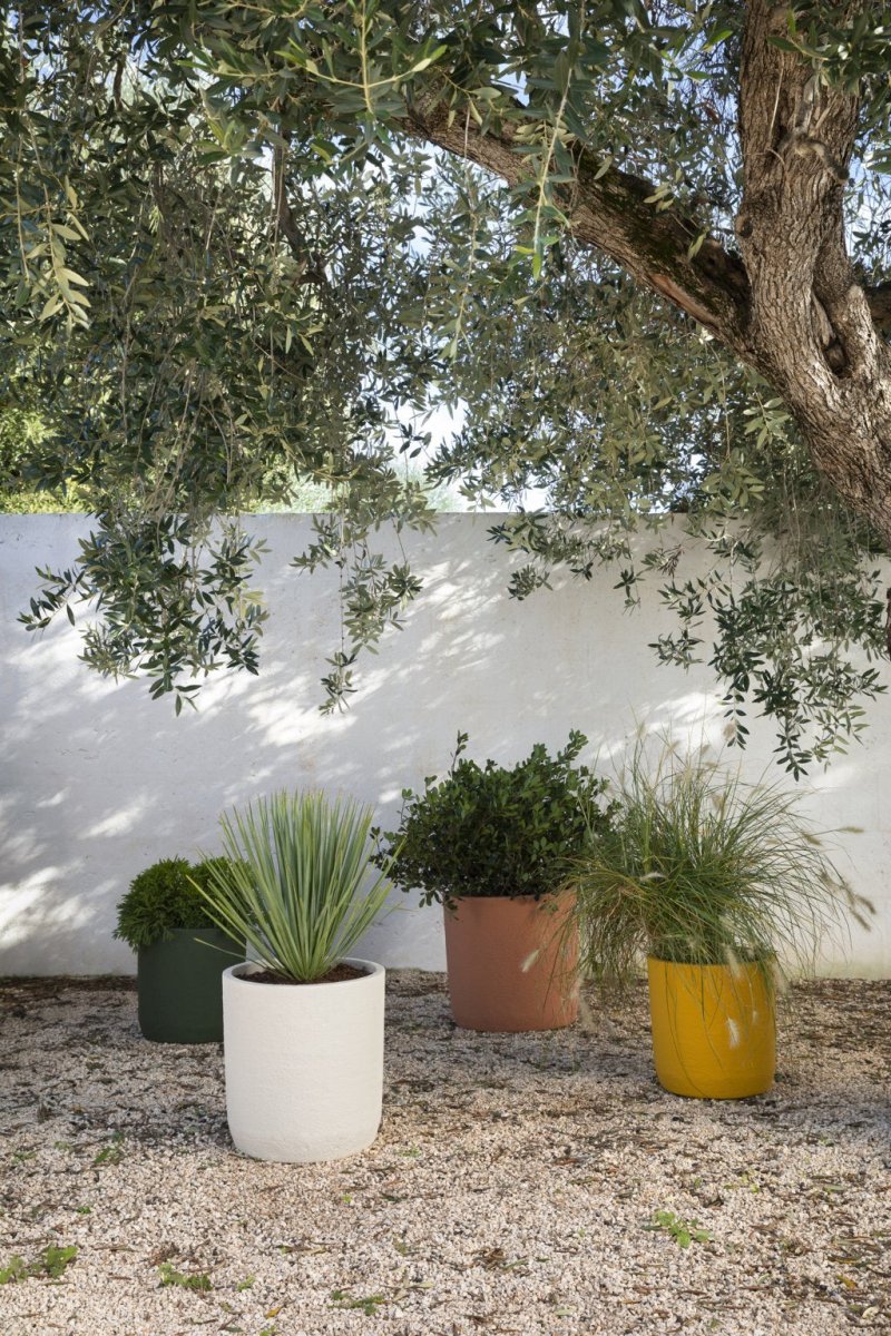 Vaso Cilindro effetto Bouclé Bianco Perla - Image 4