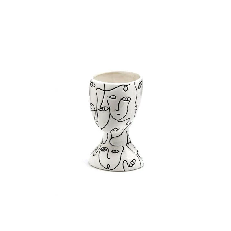 Vaso Facestyle bianco-nero| EDG