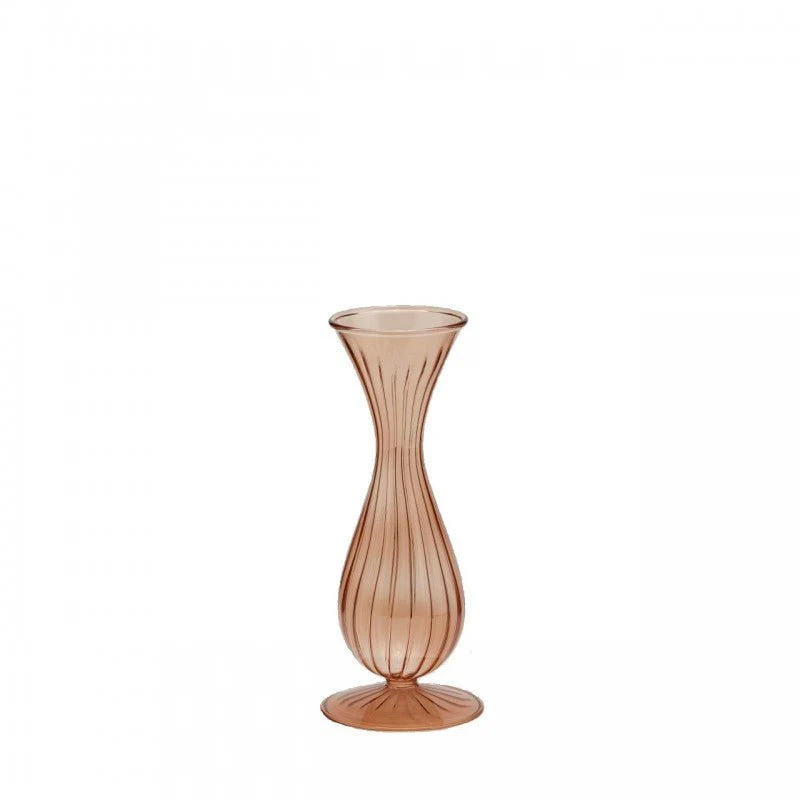 Vaso Monofiore con Righe H22 Cm