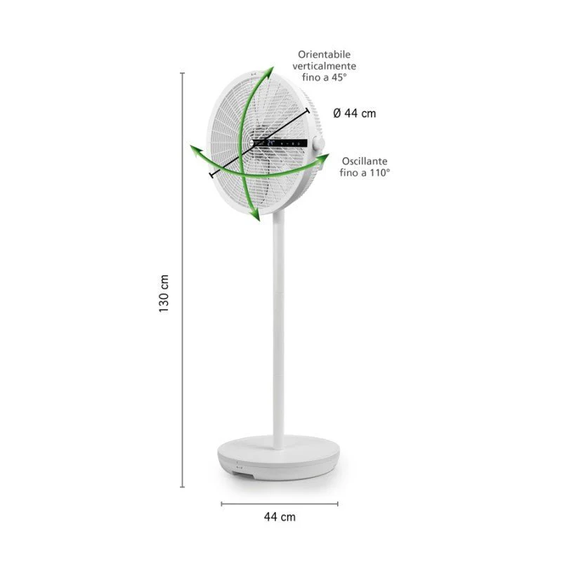 Macom Ventilatore Smontabile Smonty Ø44 cm salvaspazio - Image 3