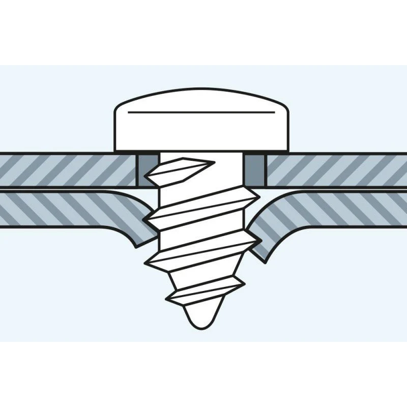 Viti autofilettanti testa piana Mustad 4,2mm - Image 3