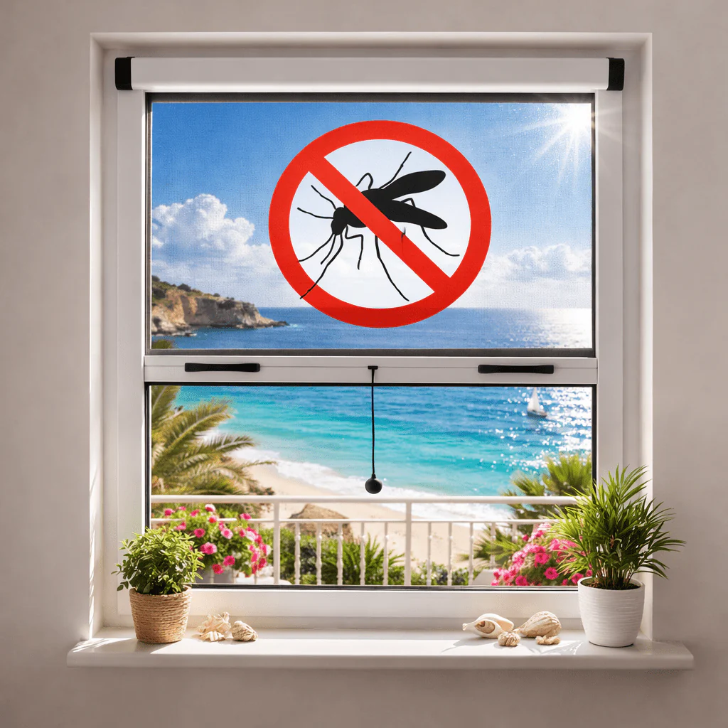 Zanzariera a Rullo Bianca per Finestra – Stop a Zanzare e Insetti in Casa - Image 3