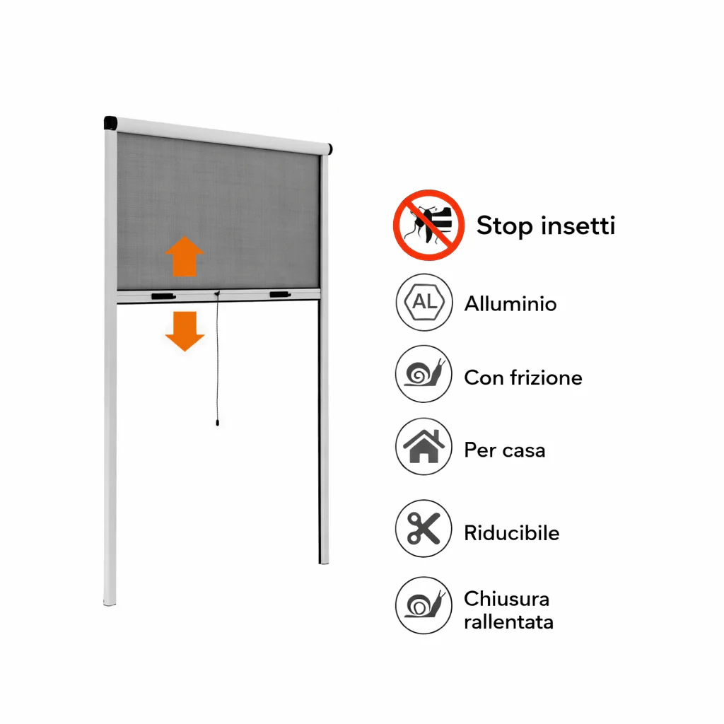 Zanzariera a Rullo Bianca per Finestra – Stop a Zanzare e Insetti in Casa - Image 4