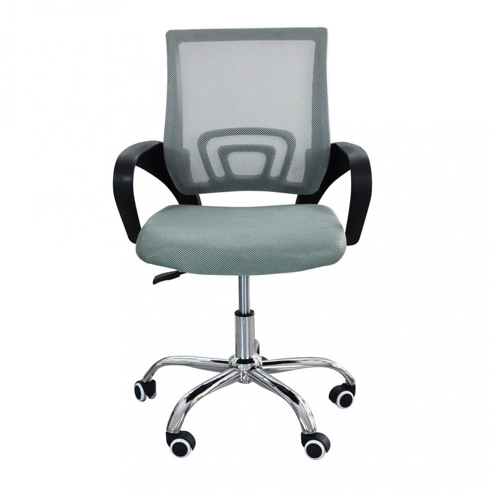 Poltrona da Ufficio in Rete Grigio Chiaro - Image 2